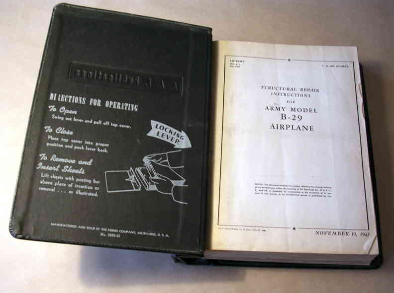 First page of B-29 Structural Repair Manual
